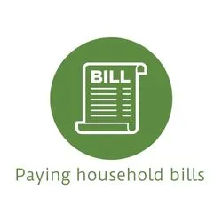 paying household bills
